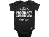 Custom Pregnancy Announcement Onesie